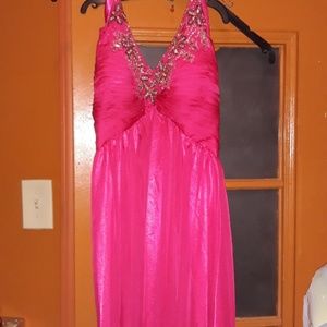 Long pink dress to big